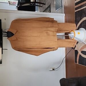 Big & Tall Men's 2 PC Gochu Suit, Color Saddle Tan, Top 2XL Pants 40 X 33